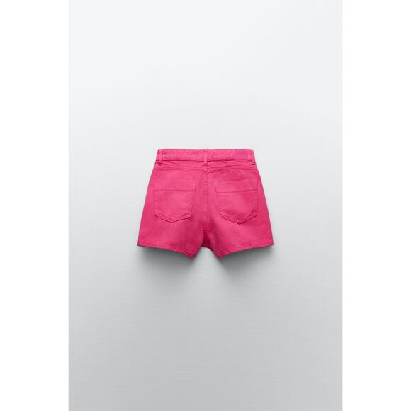 Zara Asymmetrical Button Front Denim Skort - Picture 13 of 16